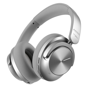 Noise Master Buds Max, Sound by Bose Wireless Over-Ear Headphones with Segment Leading Adaptive ANC, Dynamic EQ, LHDC 5.0, Immersive Spatial Audio,Upto 60H Playtime, App Support (Silver)